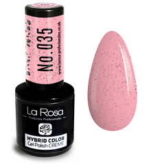 Гель-лак La Rosa Hybrid CREAM Sandy Baby Pink цена и информация | Лаки, укрепители для ногтей | pigu.lt