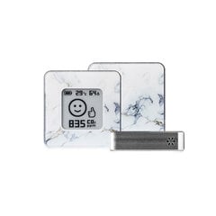 Измеритель качества воздуха CO2, Airvalent Silver Marble цена и информация | Метеорологические станции, термометры | pigu.lt