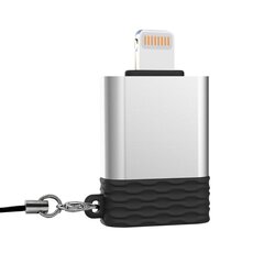 XO adapter NB186 USB - Lightning silver OTG цена и информация | Адаптеры, USB-разветвители | pigu.lt