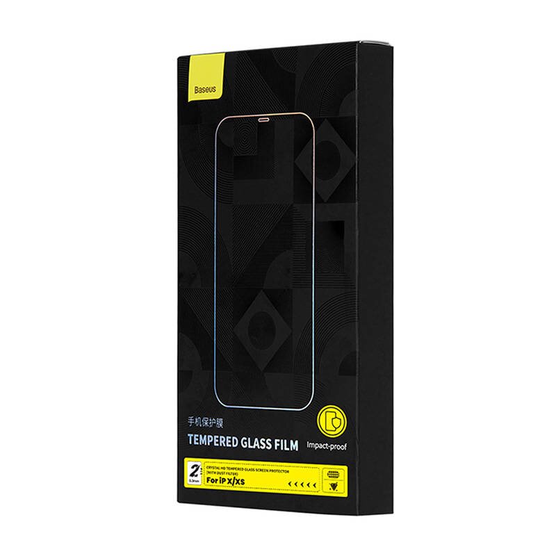 Baseus Crystal Tempered Glass kaina ir informacija | Apsauginės plėvelės telefonams | pigu.lt