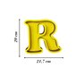 Taupyklė Raidė R, 20 cm kaina ir informacija | Originalios taupyklės | pigu.lt