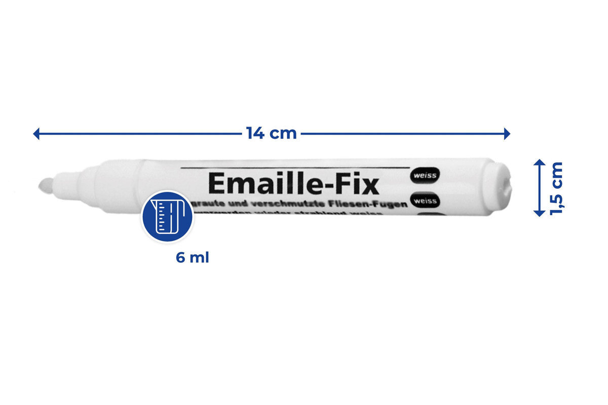 Emalio pieštukas Maximex, baltas цена и информация | Dažai | pigu.lt