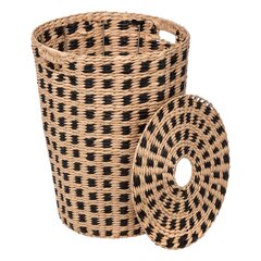 Бамбуковая корзина для белья, 50 л цена и информация | Набор акскссуаров для ванной | pigu.lt