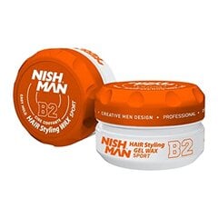 Plaukų formavimo vaškas Nishman Hair Styling Wax B2 Sport vyrams, 150 ml цена и информация | Средства для укладки волос | pigu.lt