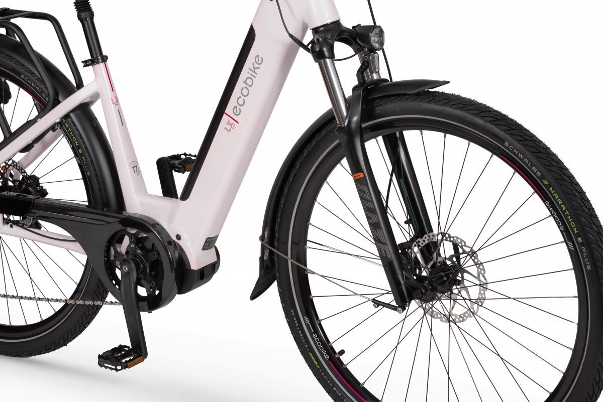 Elektrinis dviratis Ecobike LX 300, 28", baltas kaina ir informacija | Elektriniai dviračiai | pigu.lt