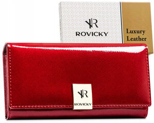 Женский бумажник из натуральной кожи Rovicky, черный цена и информация | Женские кошельки, держатели для карточек | pigu.lt