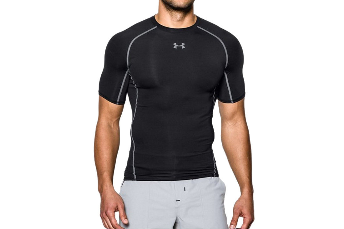 Vyriški marškinėliai Under Armour Heatgear Armour SS 1257468-001 цена и информация | Sportinė apranga vyrams | pigu.lt