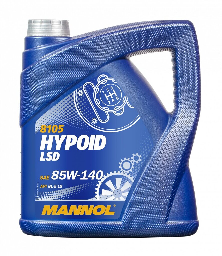 Pavarų dėžės alyva Mannol 8105 Hypoid LSD 85W-140, 4 l kaina ir informacija | Kitos alyvos | pigu.lt