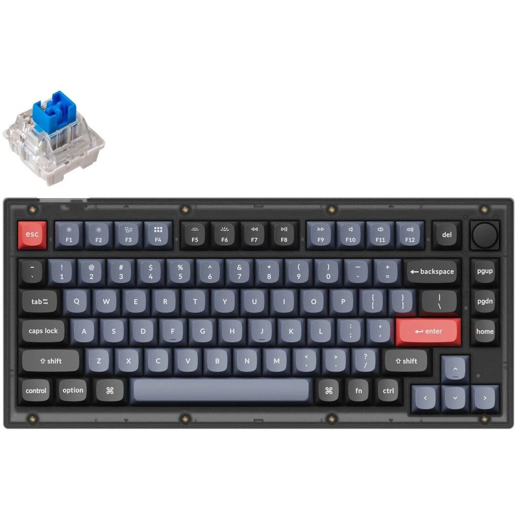 Keychron V4 Keychron K Pro Blue Switch kaina ir informacija | Klaviatūros | pigu.lt