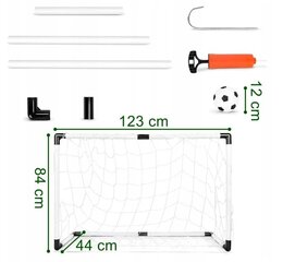 Išardomi futbolo vartai Gockiowak, 123 x 84 x 44 cm цена и информация | Футбольные ворота и сетки | pigu.lt