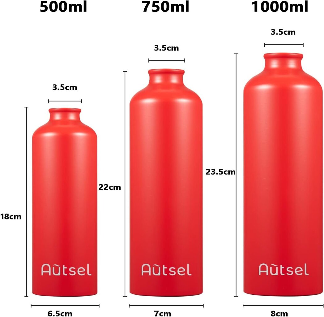 Aliuminė gertuve Autsel, 750ml цена и информация | Gertuvės | pigu.lt