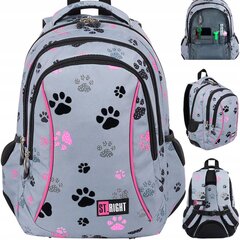 Mokyklinė kuprinė St.Right Paws BP-26 652974, 20 l цена и информация | Школьные рюкзаки, спортивные сумки | pigu.lt