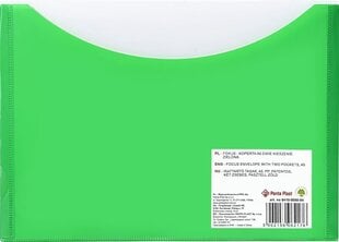 Двойная папка с клипсой Panta Plast A5, зеленая цена и информация | Kanceliarinės prekės | pigu.lt