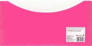 Папка двойная с клипсой Panta Plast DL, розовая цена и информация | Kanceliarinės prekės | pigu.lt