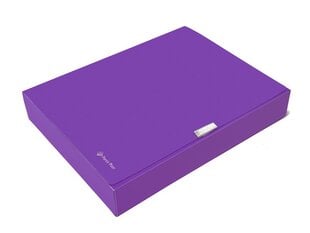 Aplankas dėžutė, A4, 55mm, violetinis kaina ir informacija | Kanceliarinės prekės | pigu.lt