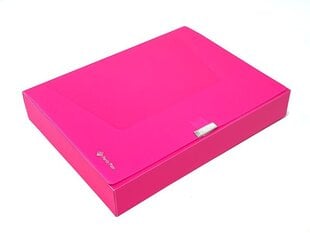Aplankas dėžutė, A4, 55mm, rožinis kaina ir informacija | Kanceliarinės prekės | pigu.lt
