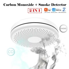 Išmanusis dūmų ir CO2 jutiklis Tuya Feelspot FS-CSS01W kaina ir informacija | Dūmų, dujų detektoriai | pigu.lt