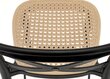 4-ių kėdžių komplektas H111, juodas/rudas kaina ir informacija | Virtuvės ir valgomojo kėdės | pigu.lt