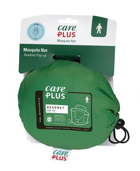 CarePlus tinklas nuo uodų Mosquito Net Headnet Pop-up, 35x58 cm  kaina ir informacija | Priemonės nuo uodų ir erkių | pigu.lt