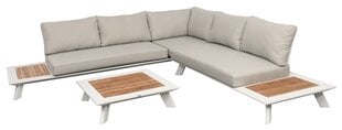 Комплект уличной мебели Berg из 3 предметов, бежевый/белый цвет цена и информация | Комплекты уличной мебели | pigu.lt