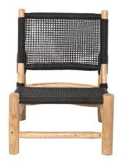 Кресло Ubud, черный/коричневый цвет цена и информация | Кресла в гостиную | pigu.lt