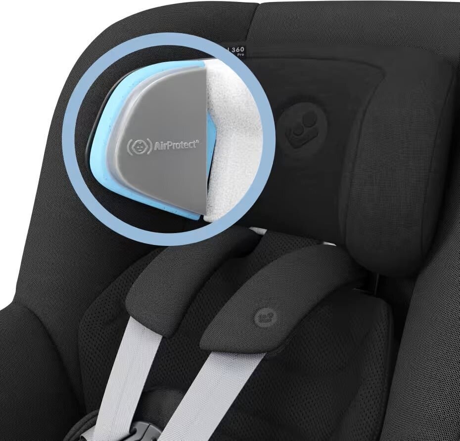 Maxi-Cosi automobilinė kėdutė Pearl 360 Pro, 0-18 kg, Authentic Black kaina ir informacija | Autokėdutės | pigu.lt