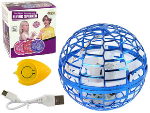 Летающий вращающийся шар 10 см, синий цена и информация | Развивающие игрушки | pigu.lt