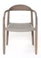Lauko kėdė Javi, pilka/smėlio kaina ir informacija | Lauko kėdės, foteliai, pufai | pigu.lt