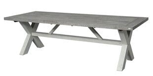Lauko stalas Marina XL 250x100x77 cm, pilkas kaina ir informacija | Lauko stalai, staliukai | pigu.lt