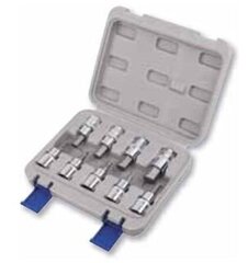 Набор торцевых головок Irimo HEX 9 шт. 1/2" 4-17 мм  цена и информация | Механические инструменты | pigu.lt