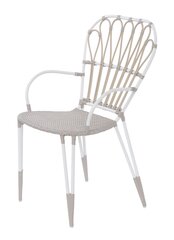 Кресло Ivy, белый/песочный цвет цена и информация | Стулья для кухни и столовой | pigu.lt