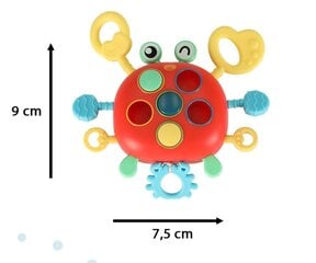 Sensorinis žaislas kramtukas - Krabas цена и информация | Игрушки для малышей | pigu.lt