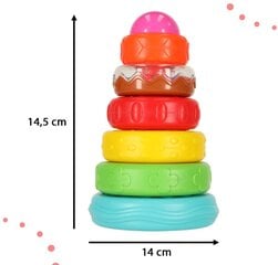 Красочная пирамида-башня Hola KX4616 цена и информация | Развивающие игрушки | pigu.lt