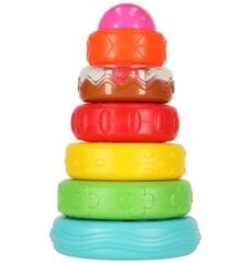 Красочная пирамида-башня Hola KX4616 цена и информация | Развивающие игрушки | pigu.lt