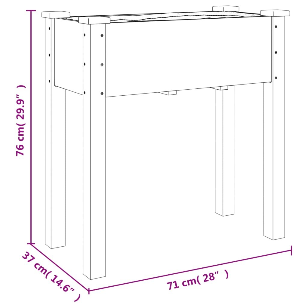 Lovelis su įdėklu, 71x37x76cm kaina ir informacija | Loveliai | pigu.lt