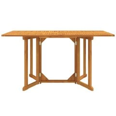 Sulankstomas sodo stalas vidaXL, rudas kaina ir informacija | Lauko stalai, staliukai | pigu.lt