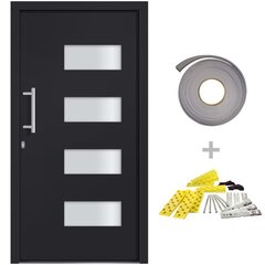 vidaXL Priekinės durys antracito spalvos 100x200cm 3056827 kaina ir informacija | Vidaus durys | pigu.lt