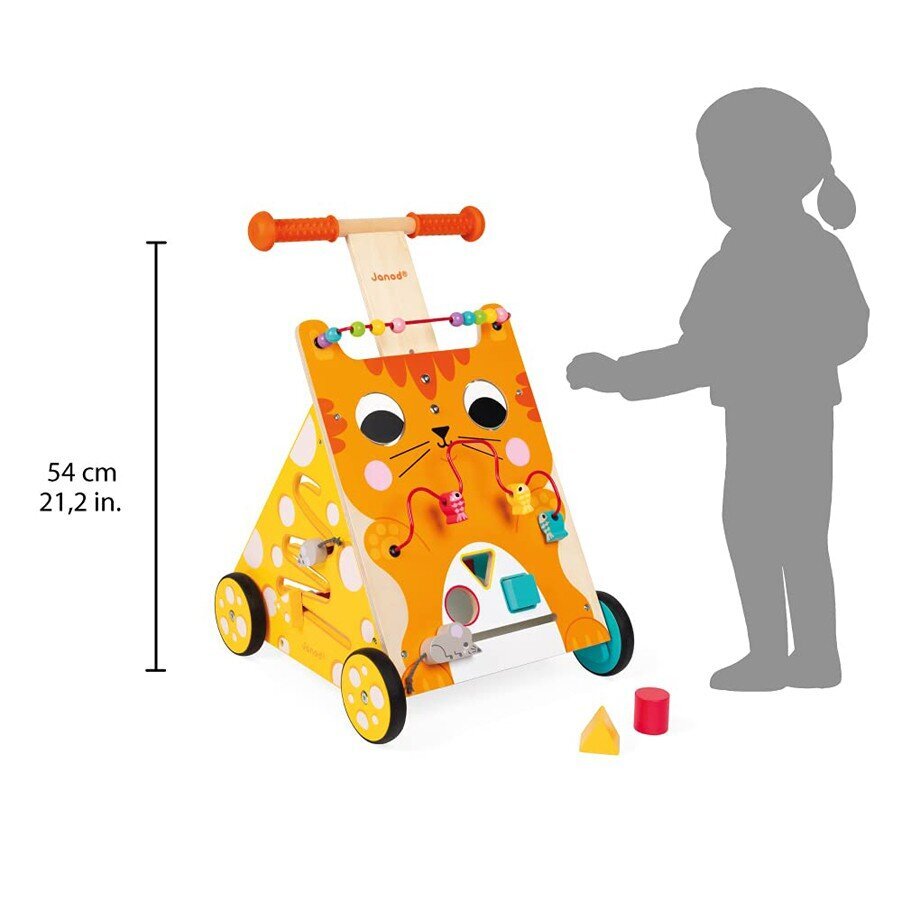 Medinis stumdukas su stabdžiais Janod kaina ir informacija | Žaislai kūdikiams | pigu.lt