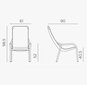 Kėdė Nardi Net Lounge, geltona kaina ir informacija | Lauko kėdės, foteliai, pufai | pigu.lt