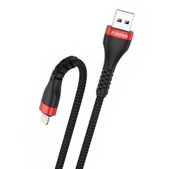 Кабель Foneng X82 3A USB-A — Lightning, 1 м (черный) цена и информация | Кабели для телефонов | pigu.lt