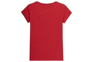 Женская футболка 4F красный H4L22 TSD353 62S цена и информация | Футболка женская | pigu.lt