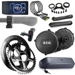 Комплект для электровелосипеда AEG 500 Вт 36 В 10.4Aч 44T, с аккумулятором цена и информация | Другие запчасти для велосипеда | pigu.lt