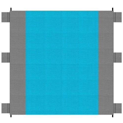 Turistinis kilimėlis Trizand, 208x208 cm, mėlynas/pilkas kaina ir informacija | Turistiniai čiužiniai ir kilimėliai | pigu.lt