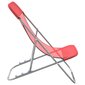 2-jų paplūdimio kėdžių komplektas vidaXL, raudonas kaina ir informacija | Gultai | pigu.lt
