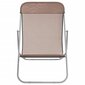 2-jų paplūdimio kėdžių komplektas vidaXL, rudas kaina ir informacija | Gultai | pigu.lt