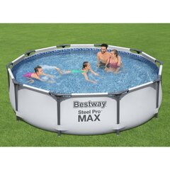 Baseino rinkinys Bestway Steel Pro Max, 305x76cm, su filtru цена и информация | Бассейны | pigu.lt