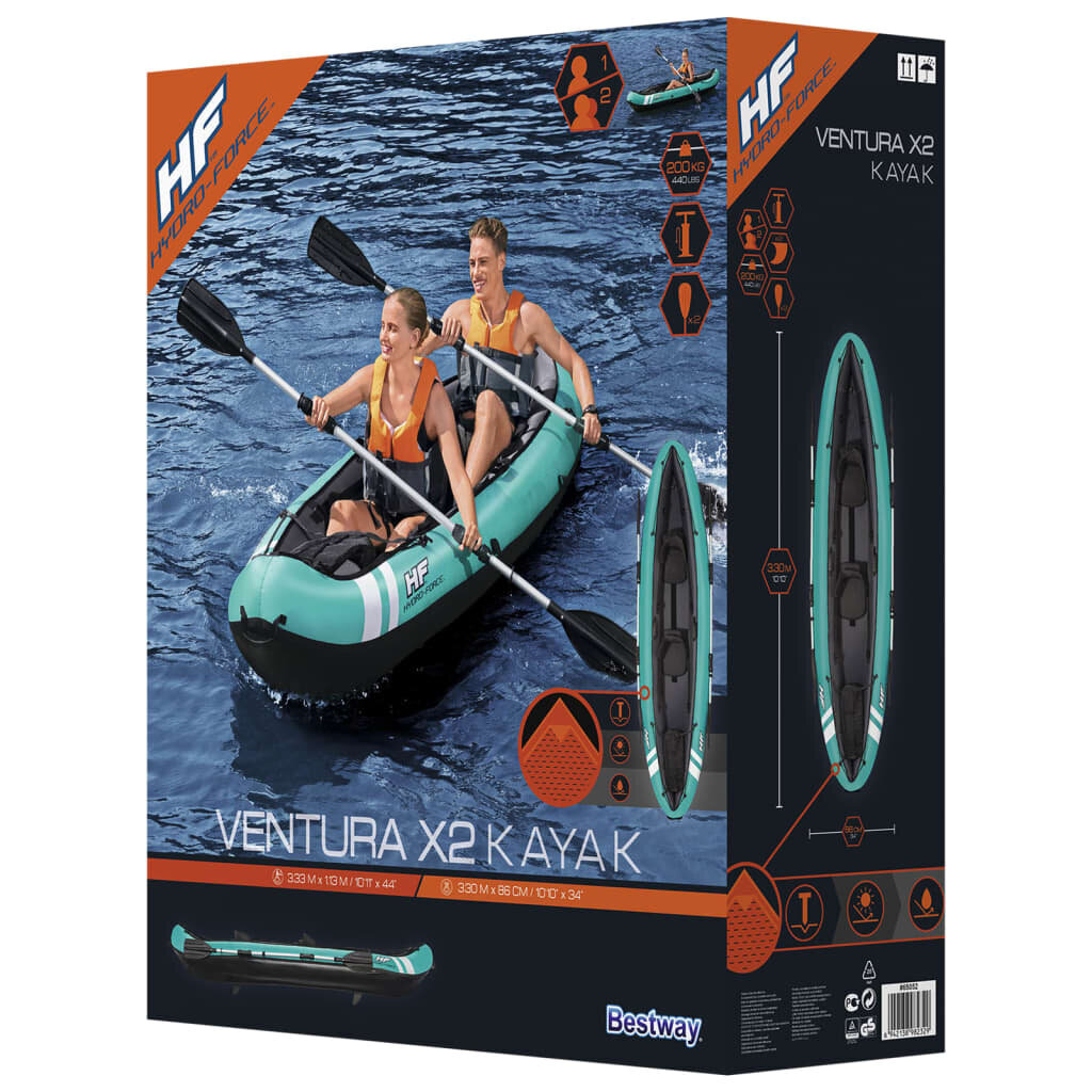 Baidarė Bestway Hydro-Force Ventura X2 kaina ir informacija | Valtys ir baidarės | pigu.lt