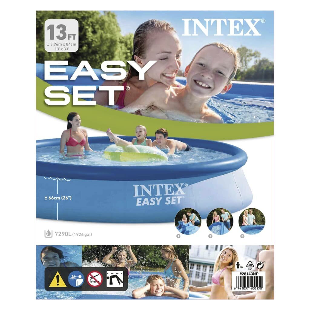 Baseinas Intex Easy Set, 396x84cm, be filtro kaina ir informacija | Baseinai | pigu.lt