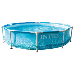 Baseinas Intex Beachside Metal Frame, 305x76cm, be filtro kaina ir informacija | Baseinai | pigu.lt