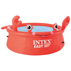 Pripučiamas baseinas Intex Happy Crab Easy Set, 183x51cm, be filtro kaina ir informacija | Baseinai | pigu.lt